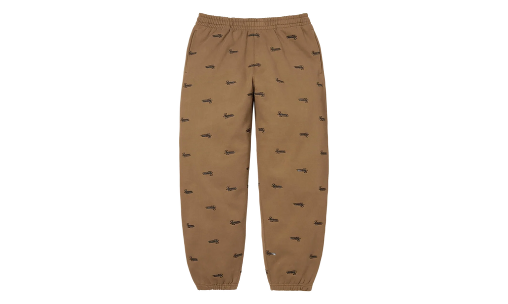 Repeat Script Sweatpants "FW25 - Dark Khaki" SU26979