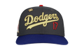 59FIFTY Los Angeles Dodgers Japan Fitted Hat "Graphite / Gold / Blue" NE154