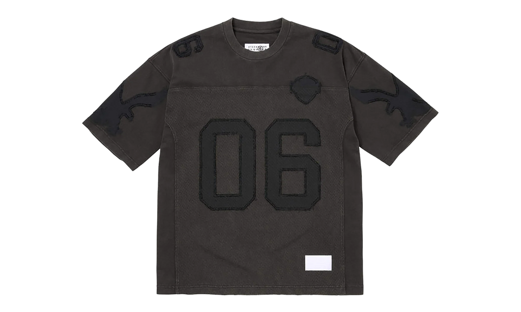 MM6 Maison Margiela Cotton Football Jersey "SS26 - Black" SU27175