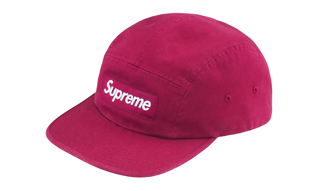 Washed Chino Twill Camp Cap "FW24 - Cranberry" SU27095