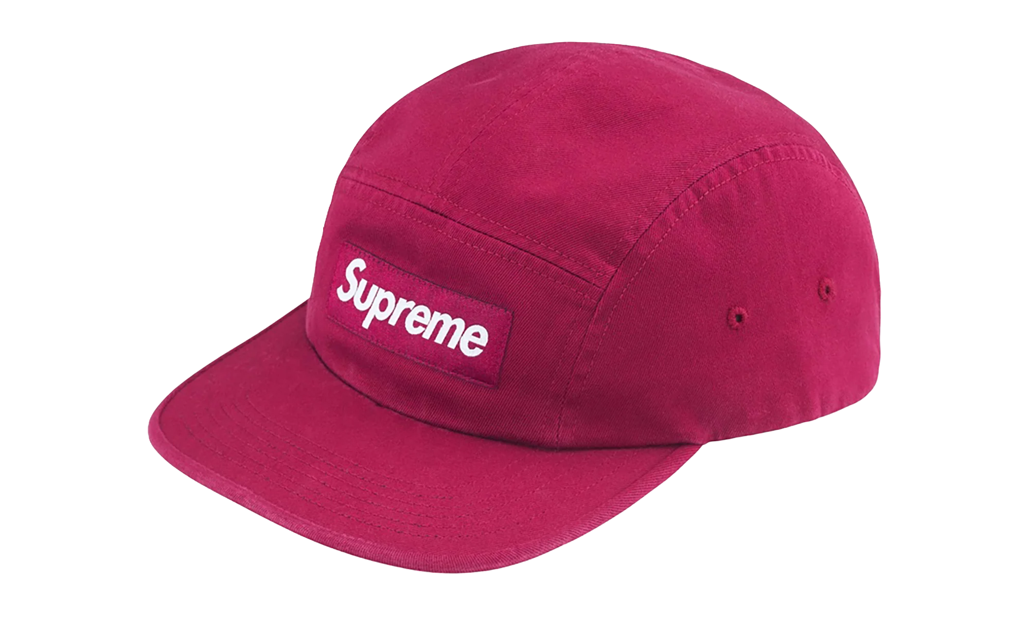 Washed Chino Twill Camp Cap "FW24 - Cranberry" SU27095