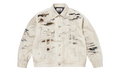 MM6 Maison Margiela Distressed Selvedge Denim Trucker Jacket "SS26 - Beige" SU27185