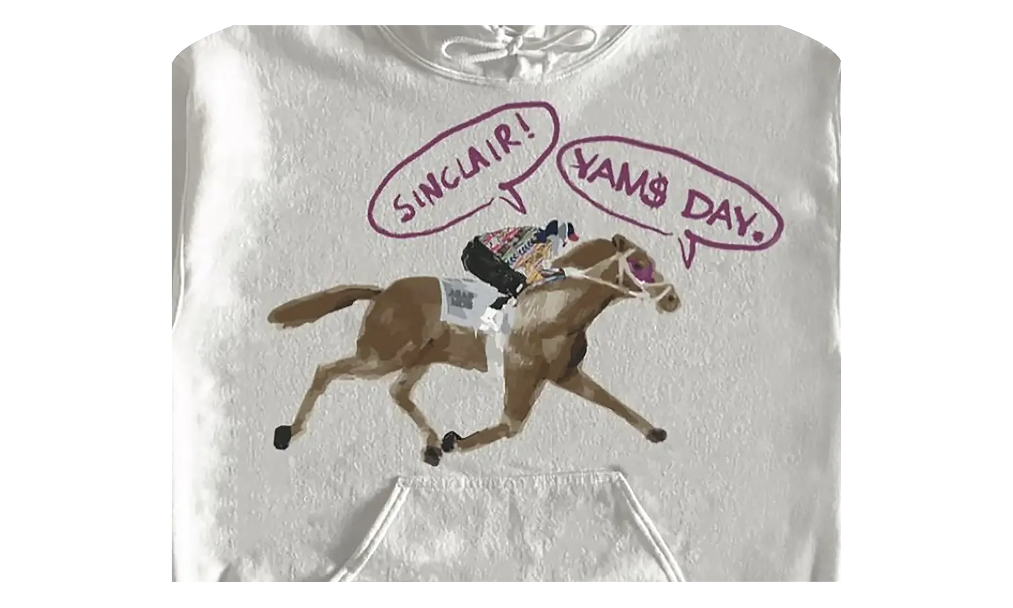 Yams Day 2021 Long Beach Horse Hoodie "White" 2010 1SS210106LBHH WHIT