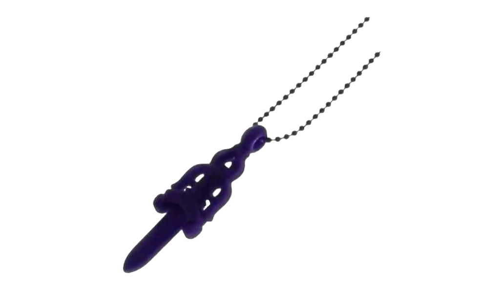 Silichrome Dagger Necklace "Purple" CHRM1029