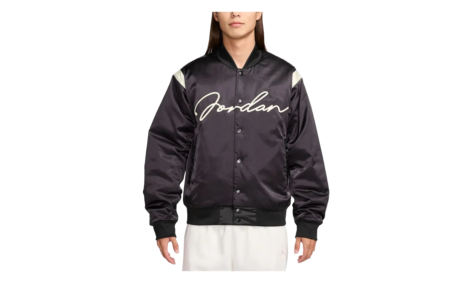 Jordan MVP Varsity Jacket "Off Noir / Sail" HF9297 045