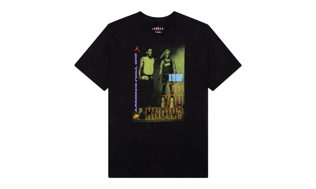Air Jordan Retro 3 Graphic "Do You Know" T-Shirt "Black" DD5253 010