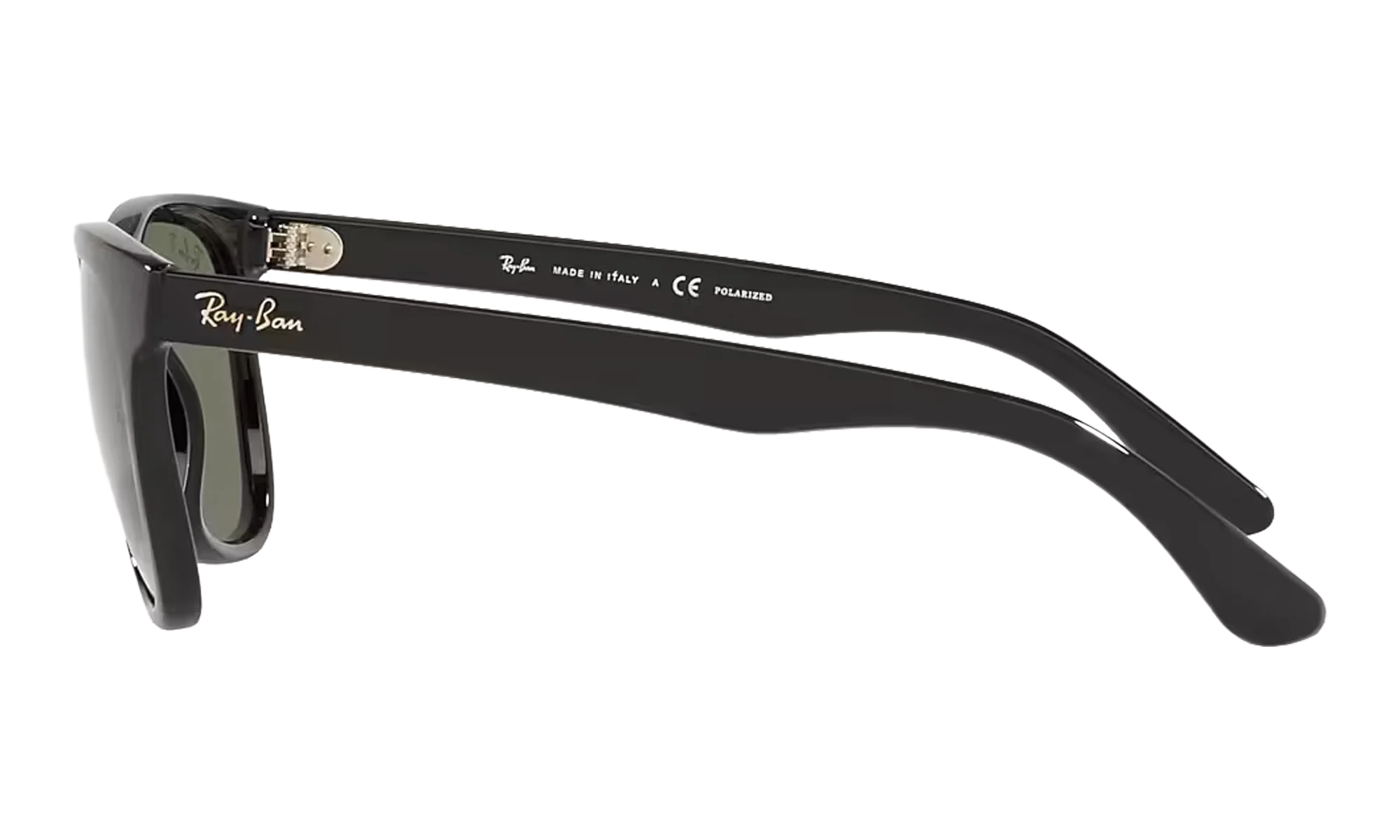 Square Polarized Sunglasses "Polished Black" RB4184-601-9A_54