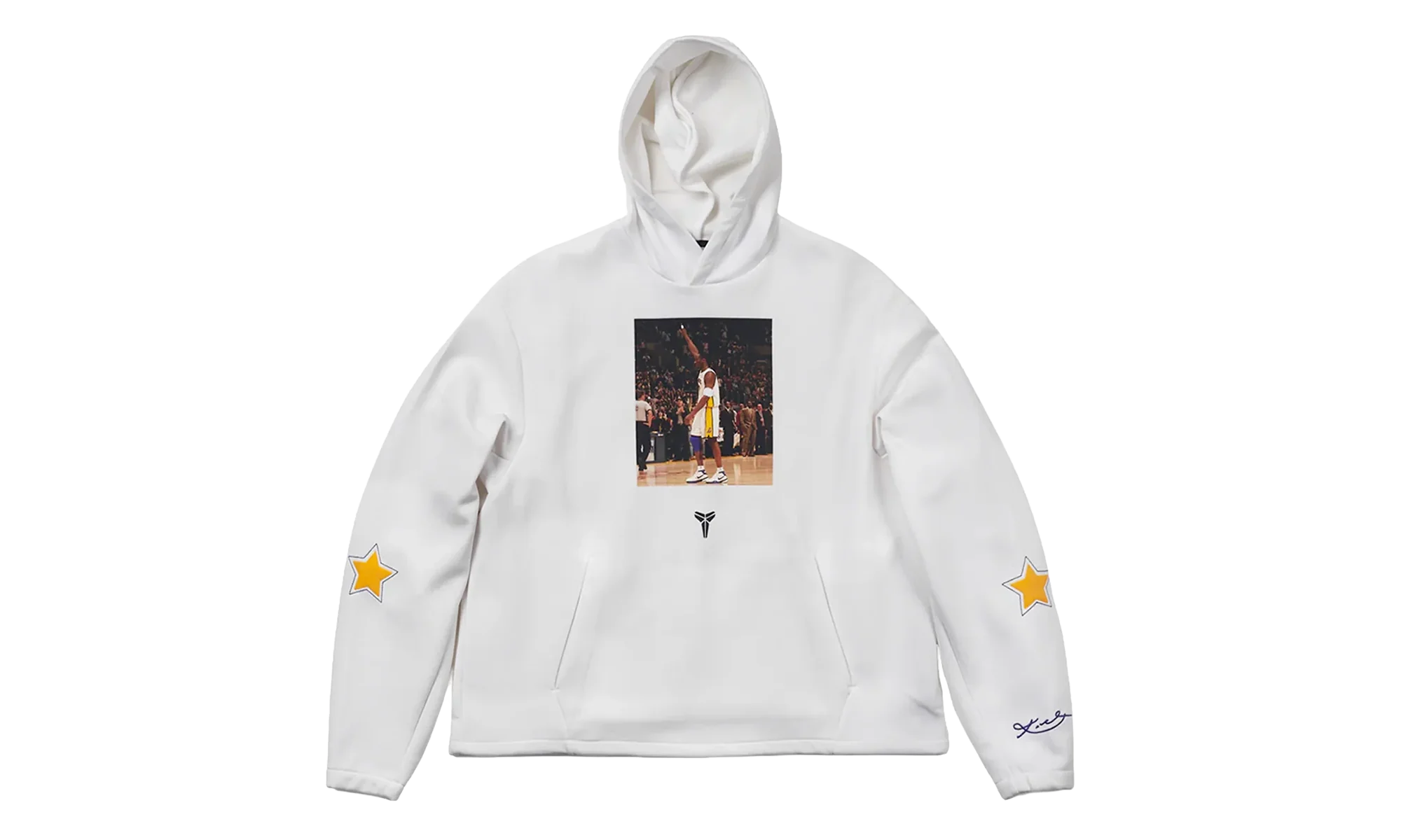 Kobe Bryant 81 Fleece Hoodie "White / Black" IO9561 100