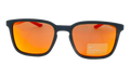 Circuit Polarized Sunglasses "Matte Black / University Red / Brown / Red Mirror" FJ2234 012