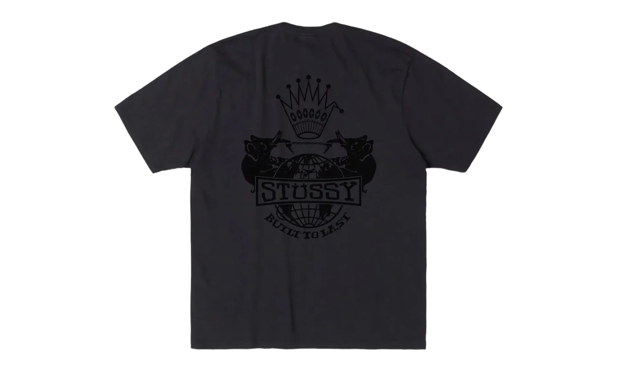 Built To Last Pig Dyed Tee "FADED BLACK" 1905125 FBLA