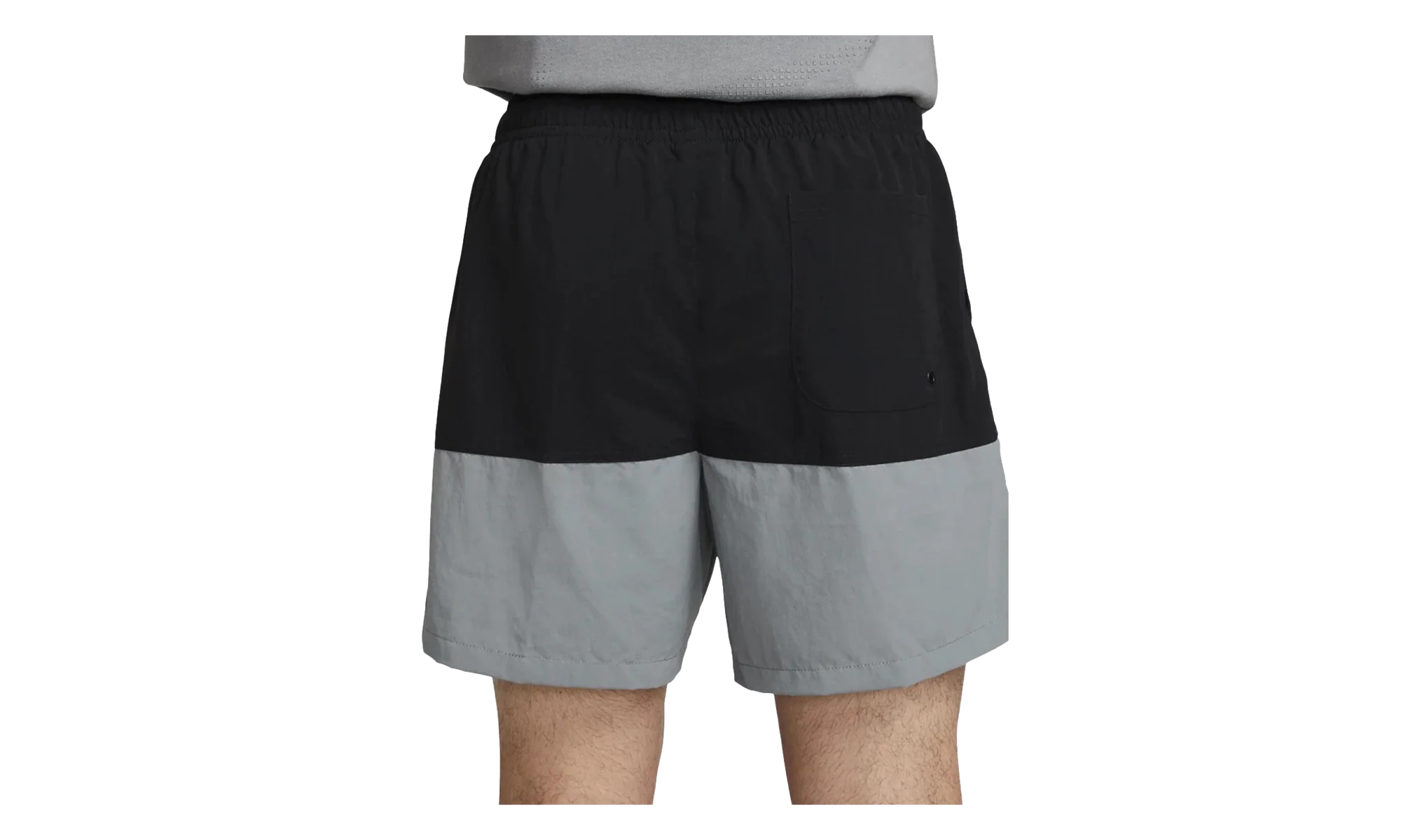 Club Woven Color-Blocked Shorts "Black / Smoke Grey / White" FB7811 010
