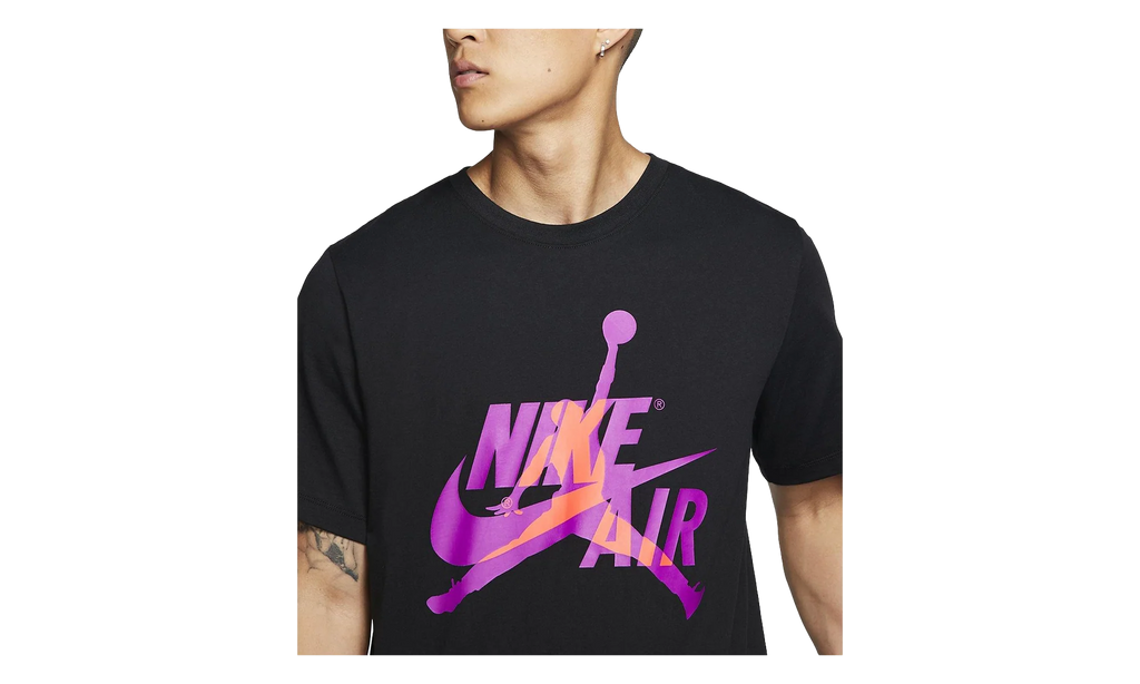 Air Jordan Jumpman Classics Short Sleeve Tee "Carbon Heather / Black" BV5905 012