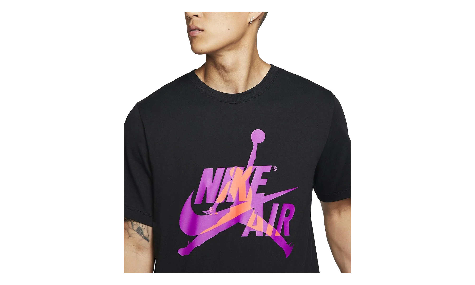 Air Jordan Jumpman Classics Short Sleeve Tee "Carbon Heather / Black" BV5905 012