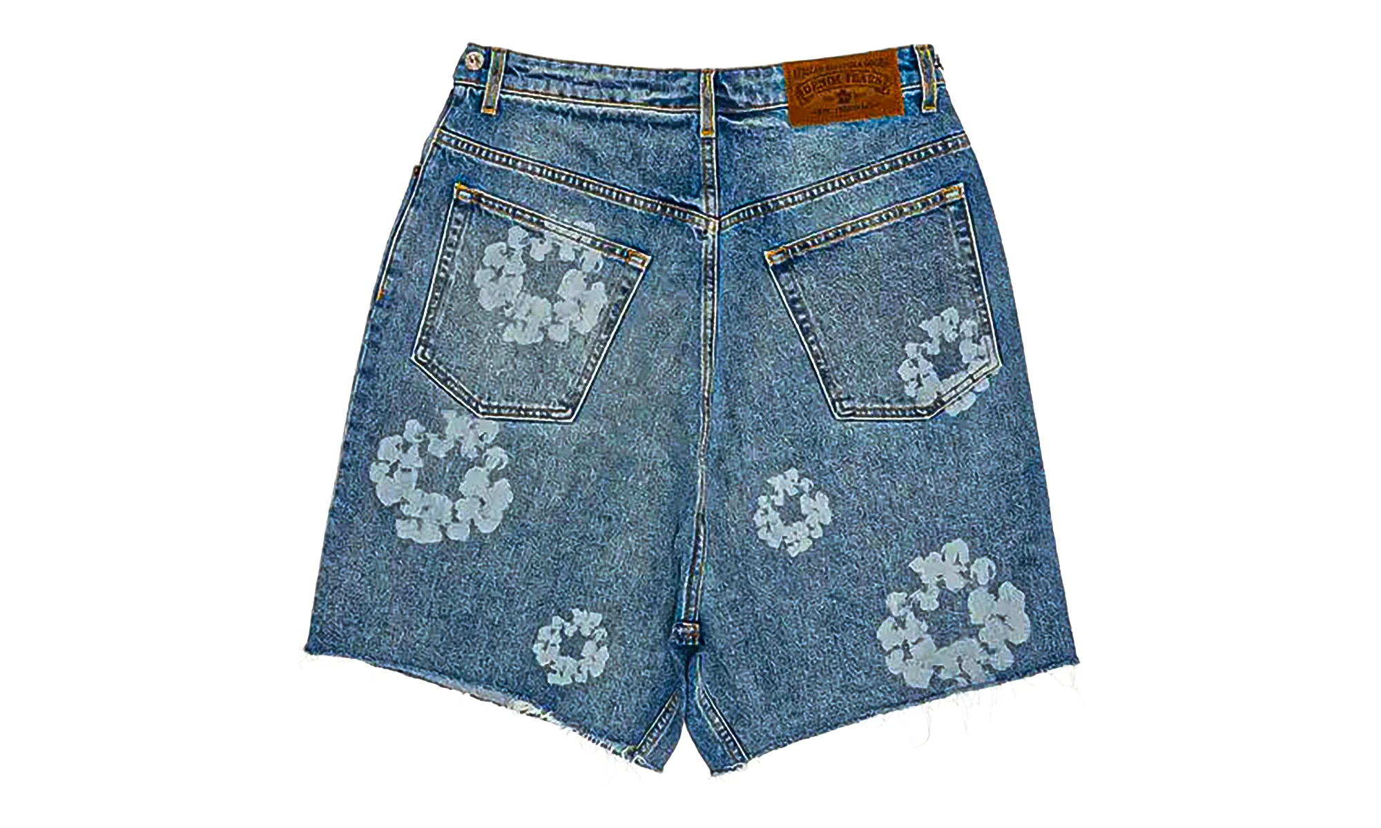 Laser Wreath Denim Short "Light Wash" DT388
