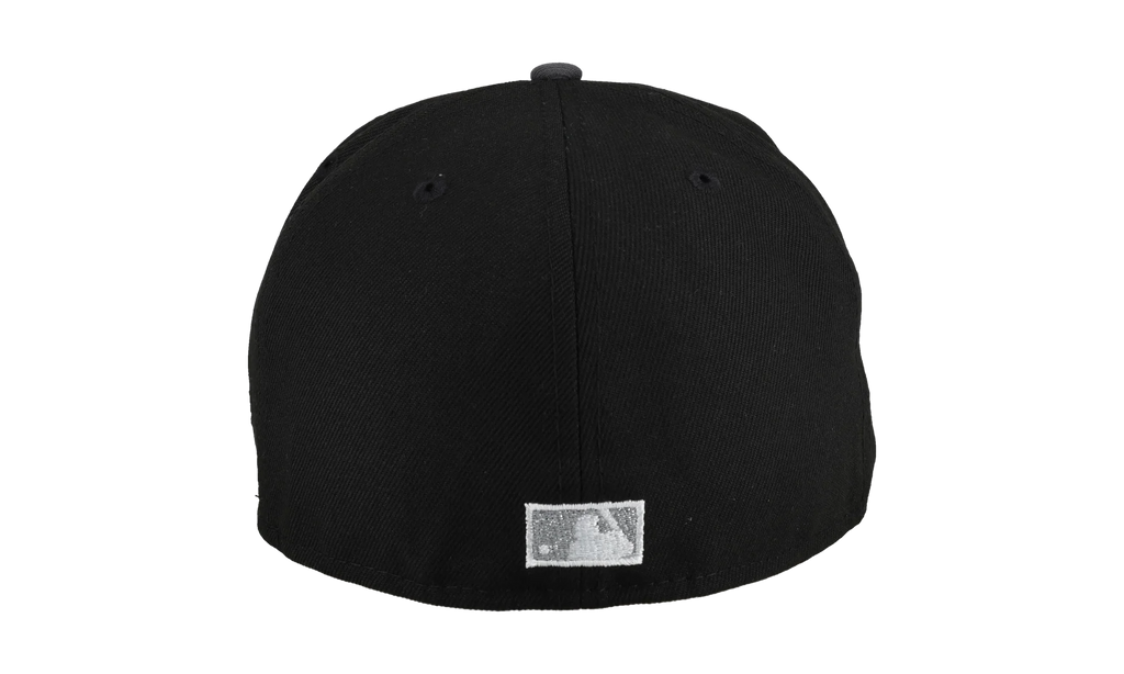 59FIFTY New York Mets 50th Anniversary Upside Down Script Fitted Hat "Black / Brown" NE198