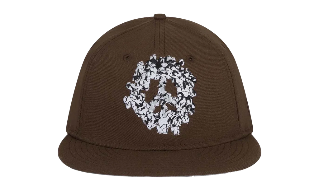 Peace Wreath Snapback Hat "Brown" DT571