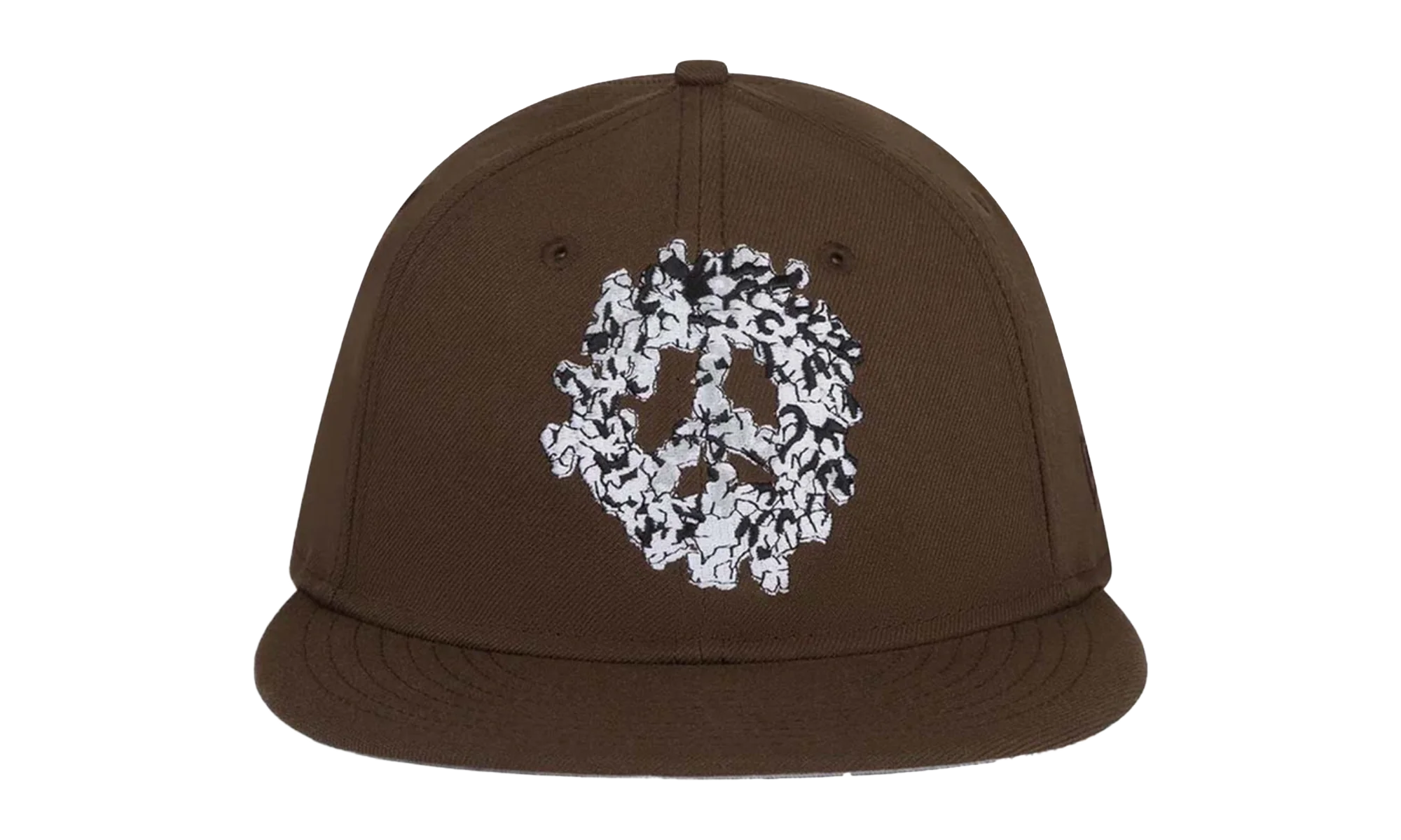 Peace Wreath Snapback Hat "Brown" DT571