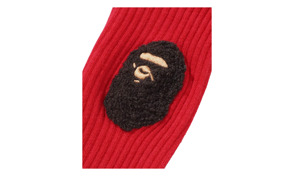 Ape Head Socks "Red" 001SOL301001MRED