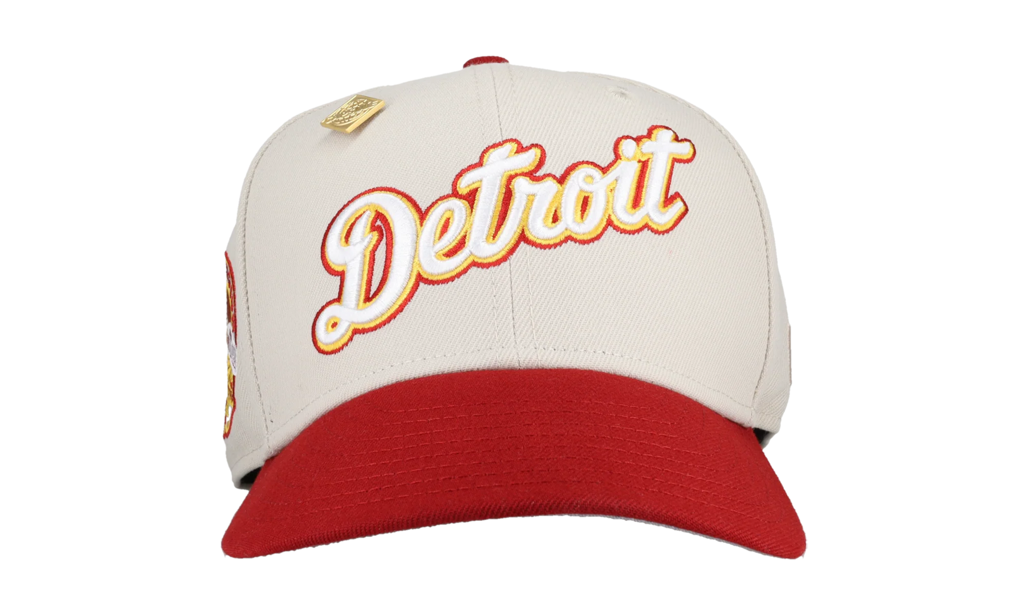 59FIFTY Detroit Tigers April 4th Collection Tiger Stadium Patch Fitted Hat "White / Red" 123451295289