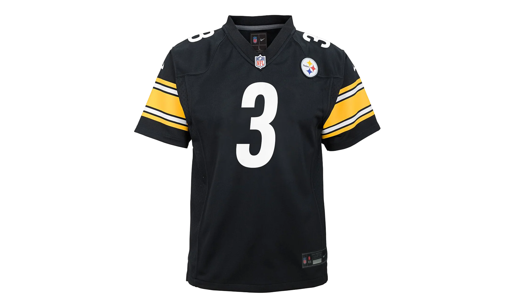 Russell Wilson #3 Replica Carbon Jersey GS "Black / Yellow" 9Z1B7F1P9 STEWR