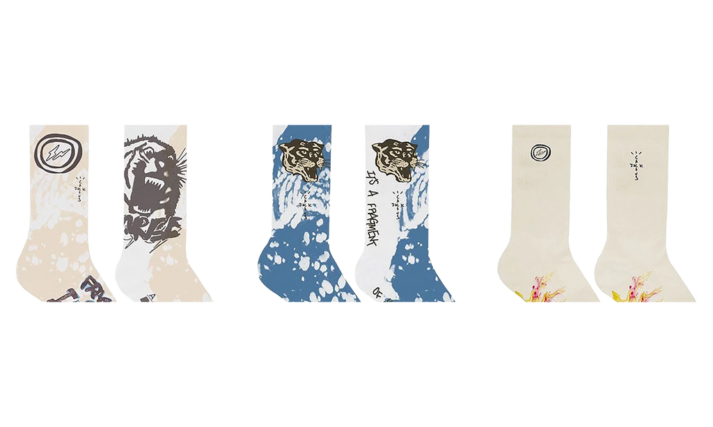 CJ X Fragment 3 Pack Socks "Cactus Jack x Fragment" CJFR AS15