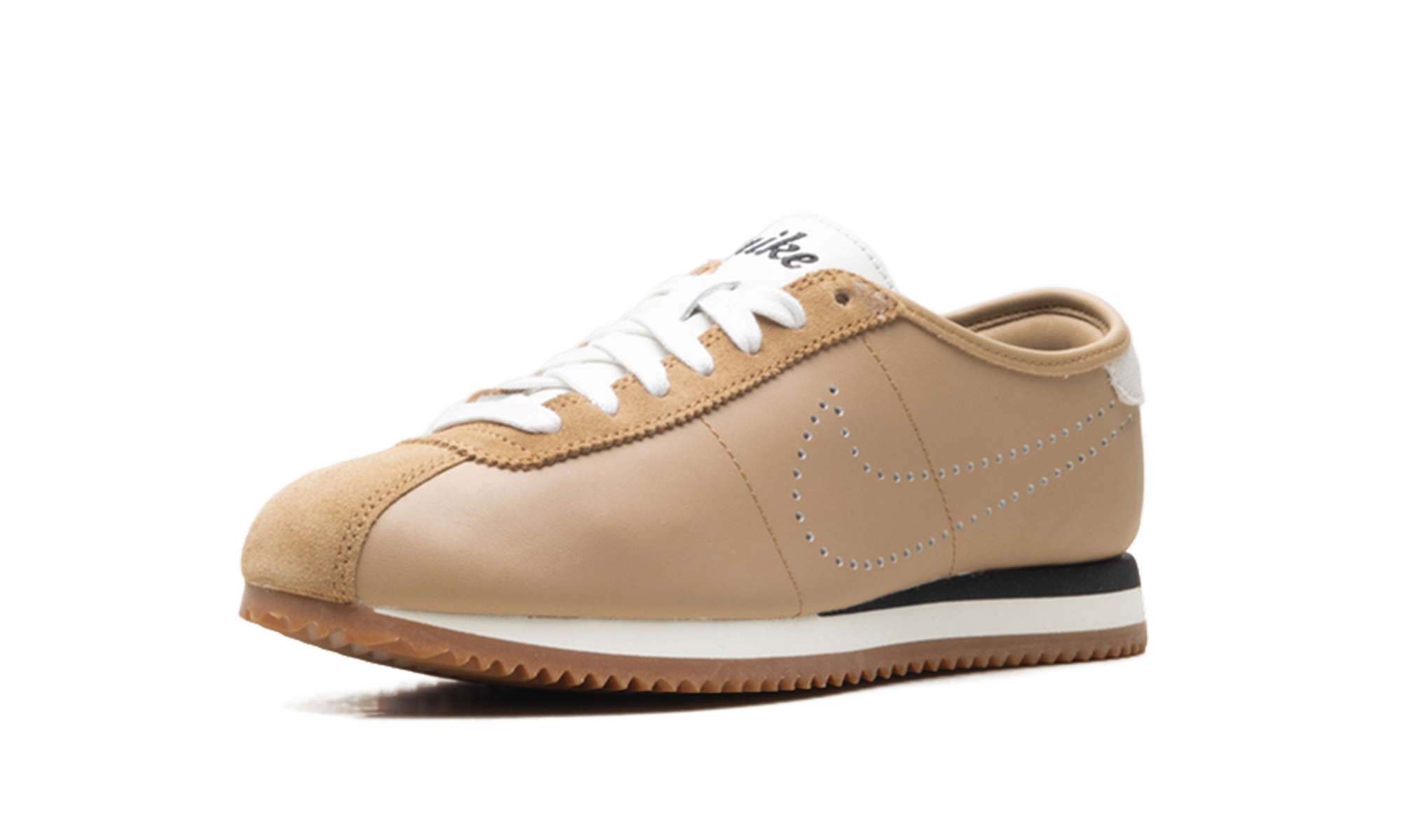 Cortez Leather WMNS"Perforated Swoosh - Pale Shale" HQ1841 200