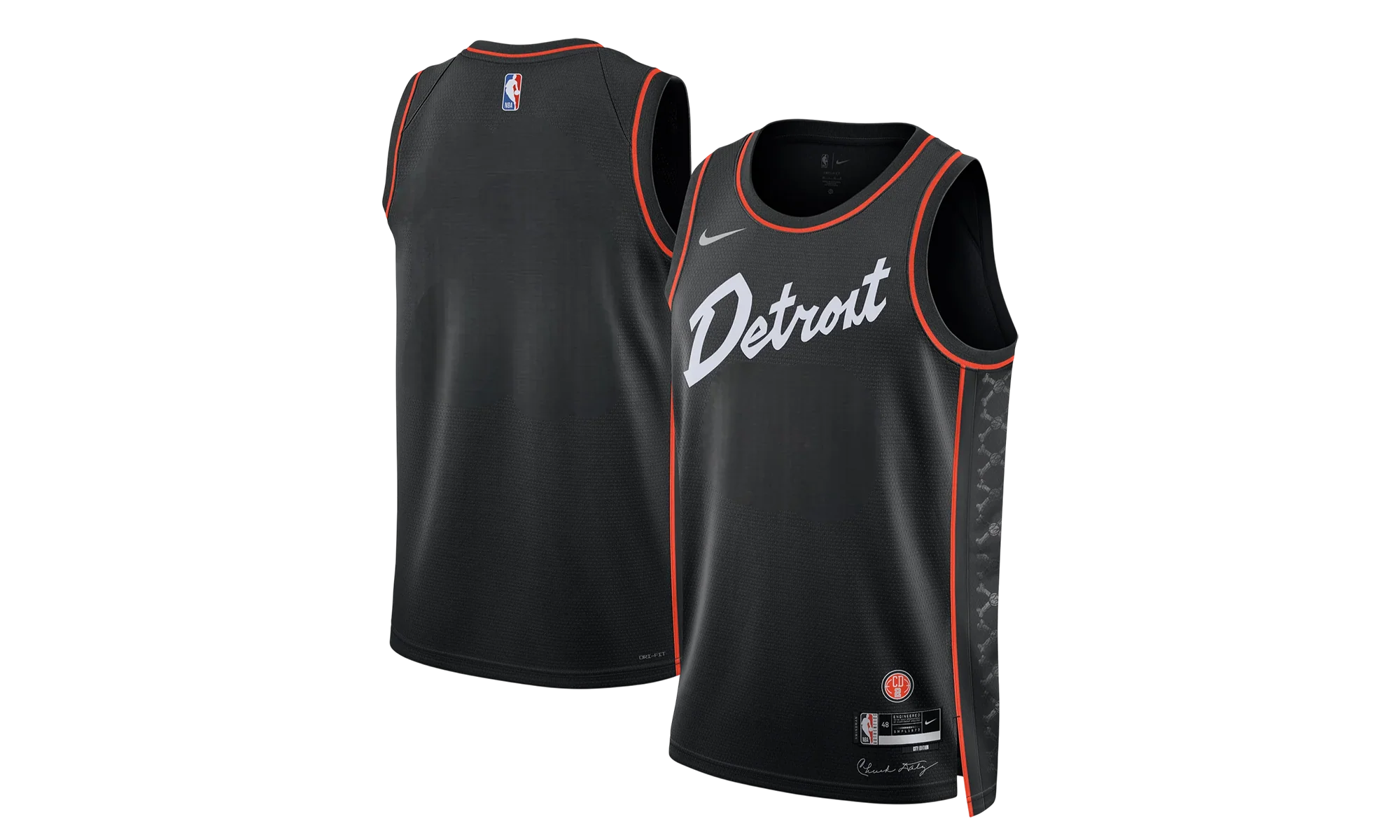 NBA City Swingman Jersey "2023-24 Detroit Pistons -Black" DX8531 010