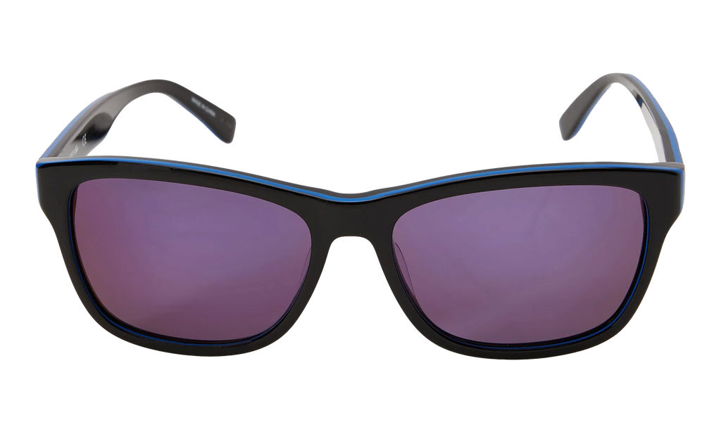 Rectangle Sunglasses "Shiny Black" L683S-006