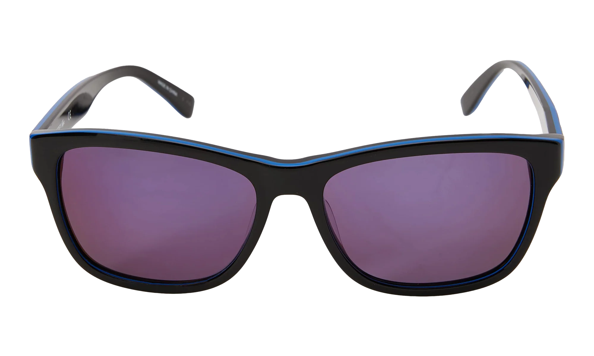 Rectangle Sunglasses "Shiny Black" L683S-006
