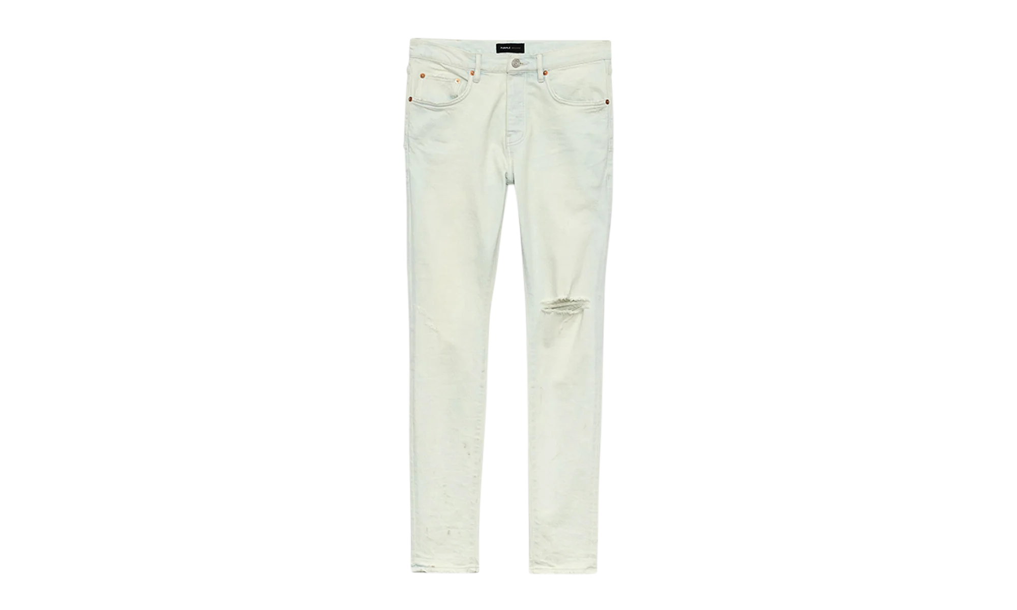 P001 Vintage Knee Blowout 'Light Indigo' "Blue" P001-VKSF324