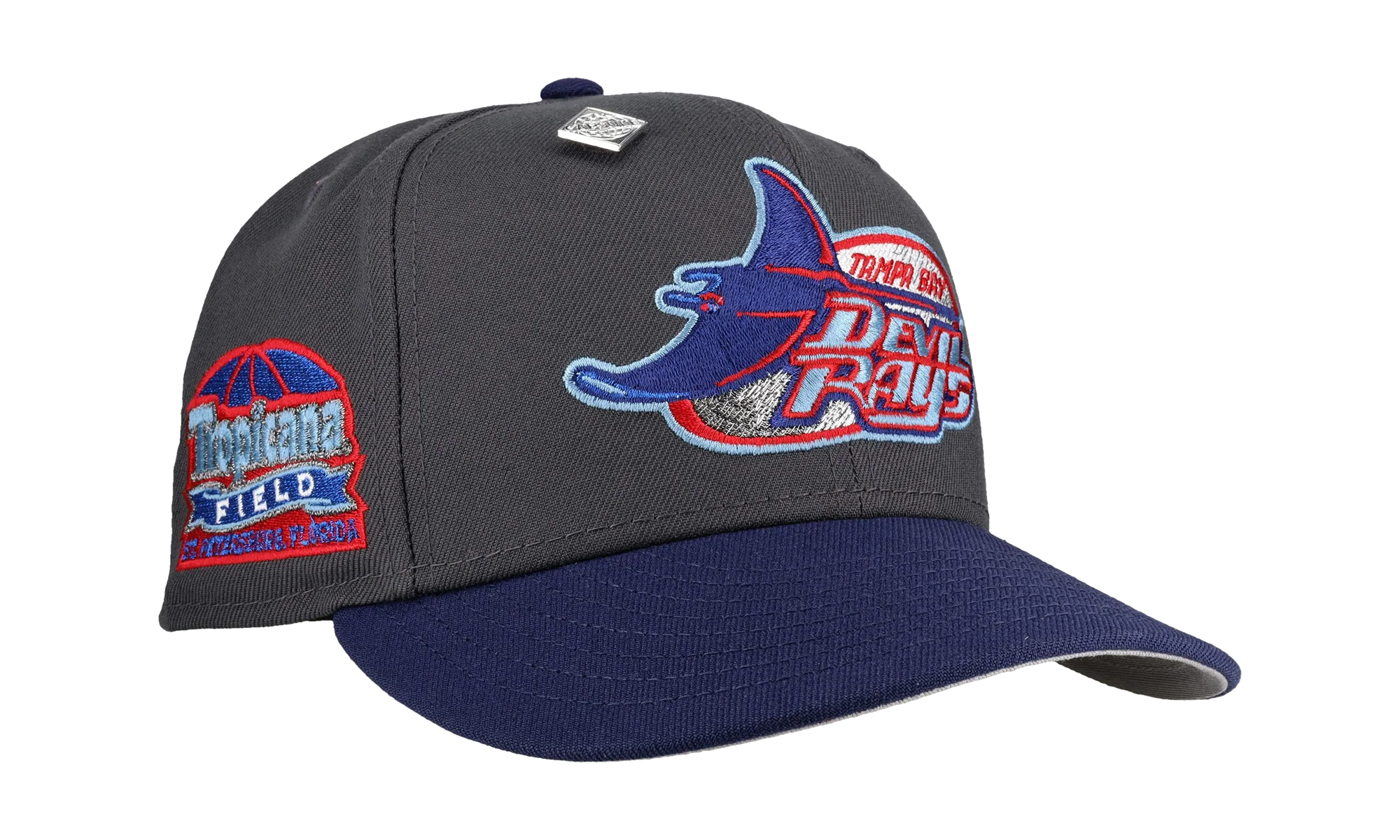59FIFTY Tampa Bay Rays Tropicana Field Fitted Hat "Graphite / Navy" NE390