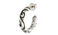 Scroll Hoop Earring "Silver" CHRM0805