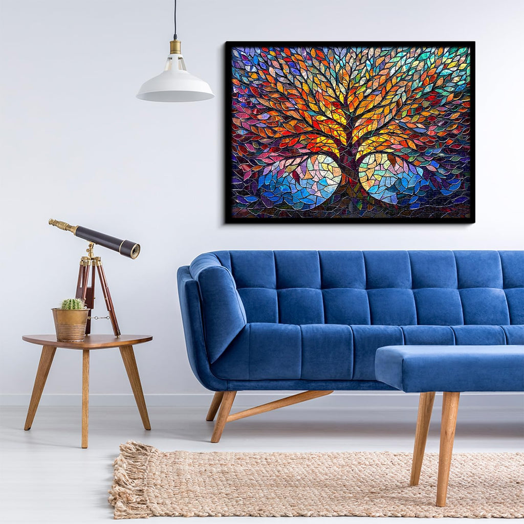 Stained Glass Puzzle Tree of Life Puzzles for Adults 1000 Pieces