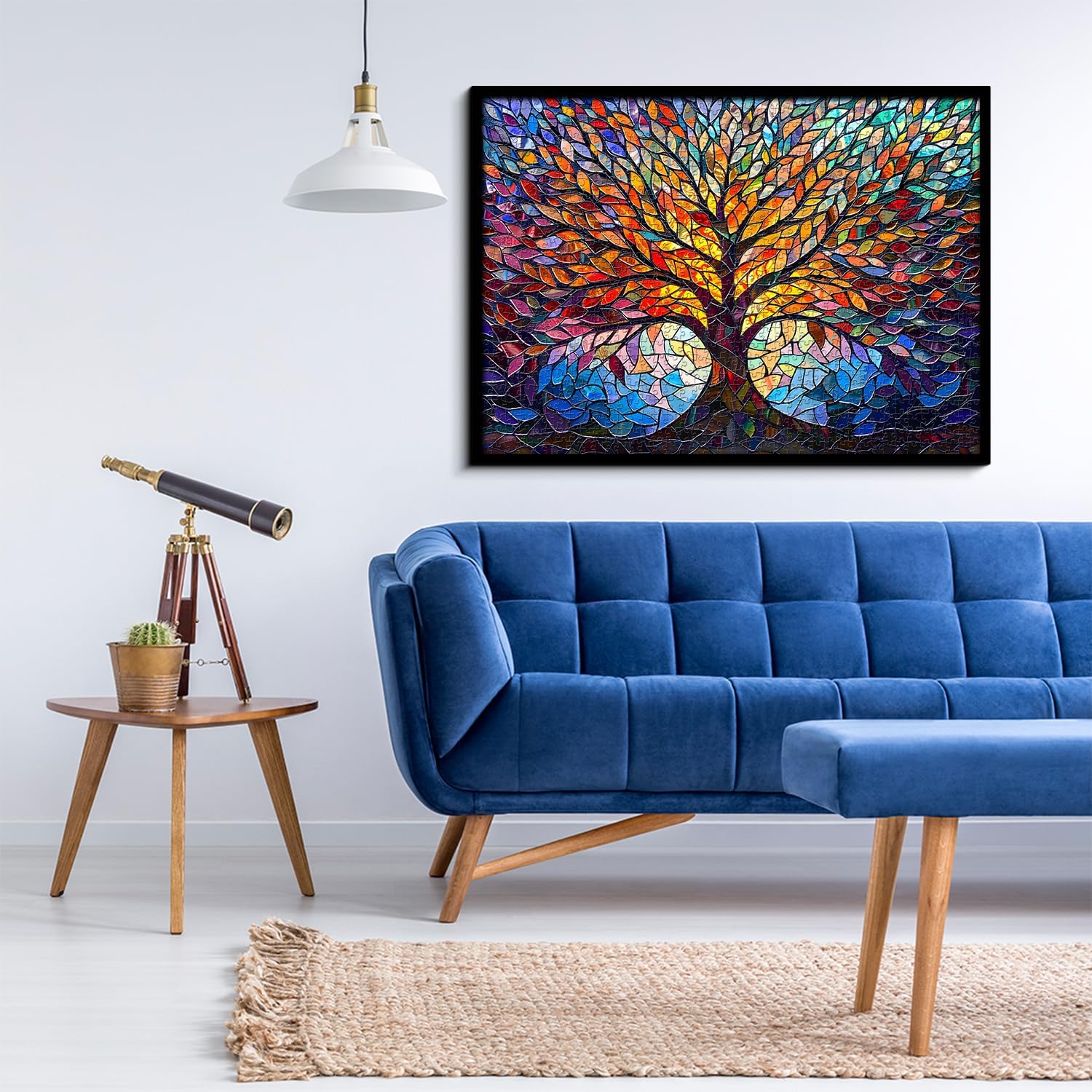 Stained Glass Puzzle Tree of Life Puzzles for Adults 1000 Pieces