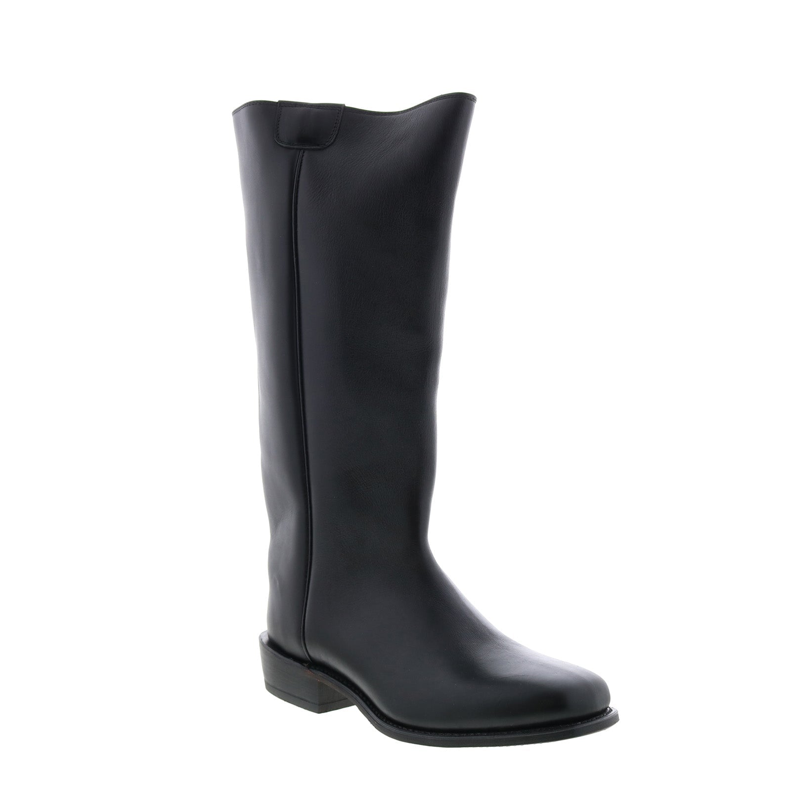 8220 Mens Black Leather Slip On Cowboy Western Boots