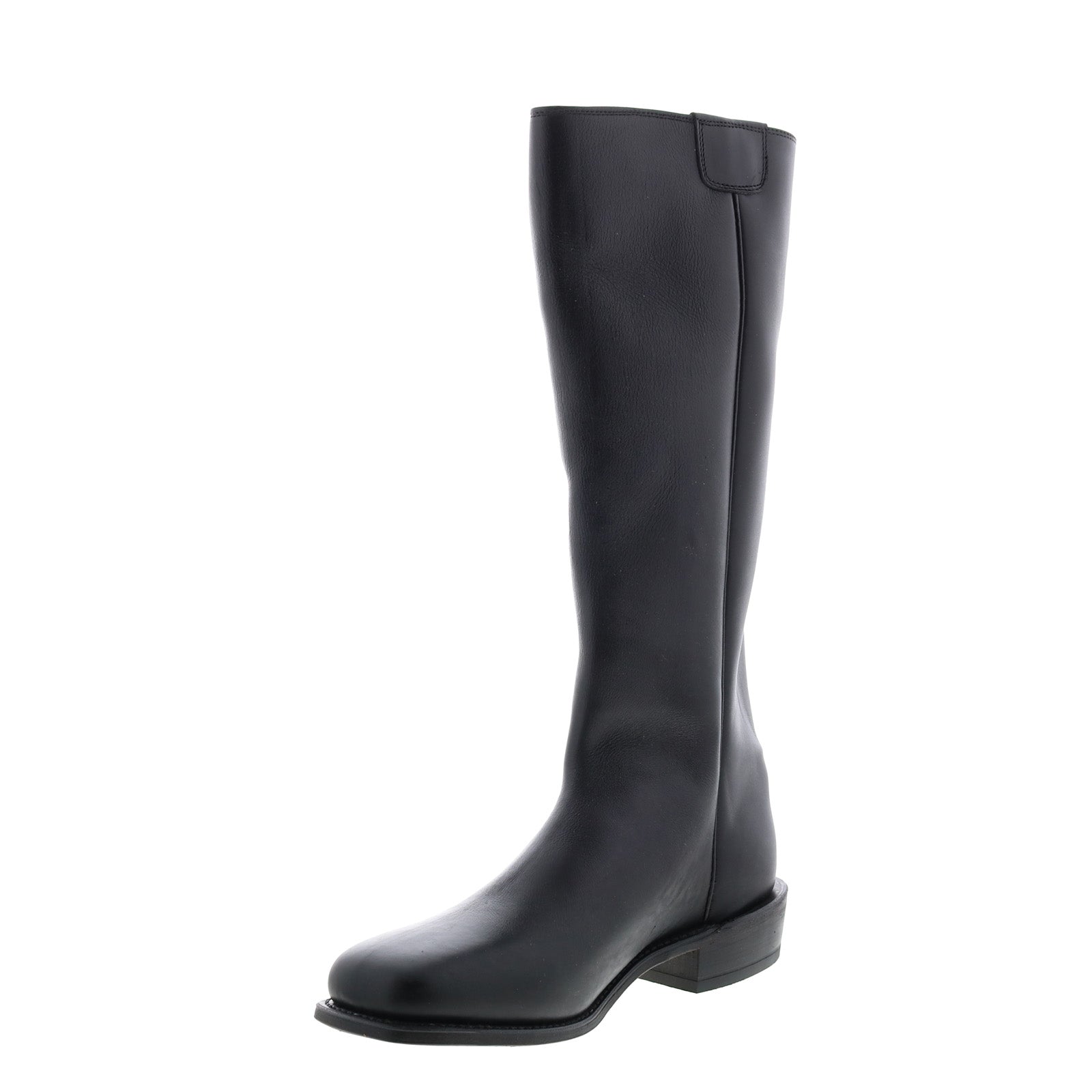 8220 Mens Black Leather Slip On Cowboy Western Boots