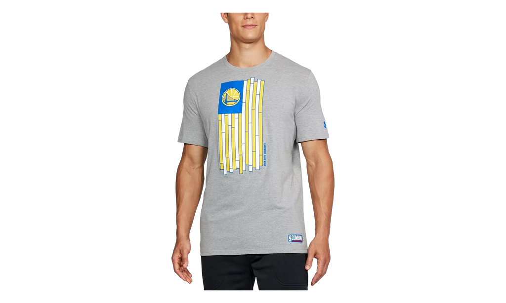 NBA Golden State Warriors HeatGear T-Shirt "Gray" 1304482 339