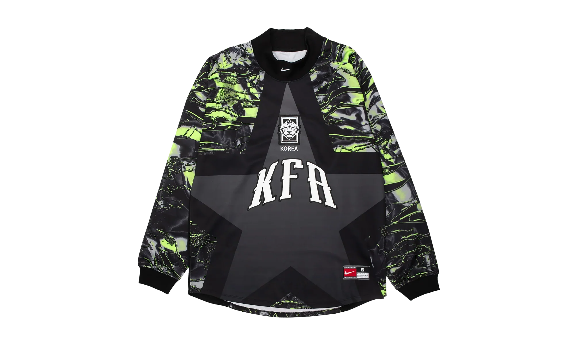 Korea Authentic Goalkeeper Football T-Shirt "Black / Black / White" IO0788 010