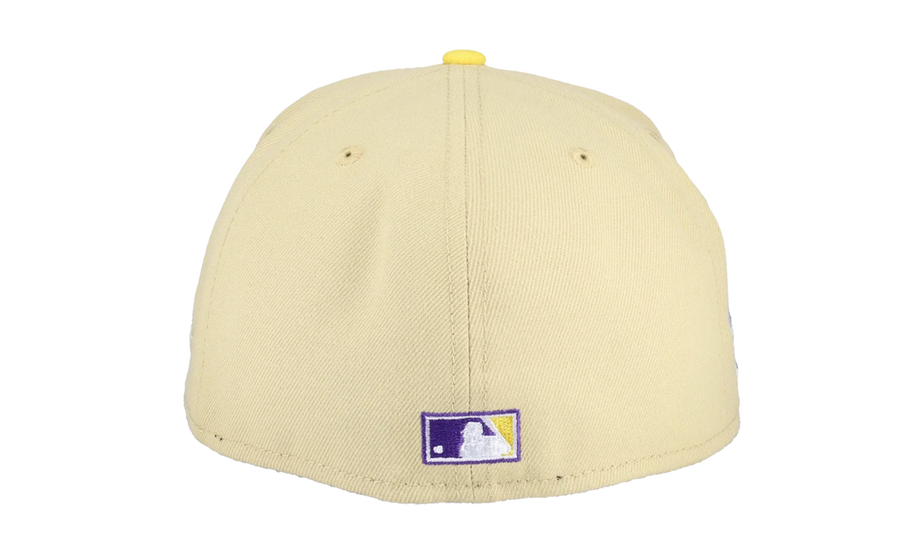 59FIFTY New York Mets Liberty Collection 40th Anniversary Patch Fitted Hat "Cream / Purple" NE206