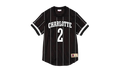 NBA Larry Johnson Name & Number Mesh Crewneck Shirt "Charlotte Hornets - Black" BA8X4G CHO K KVP