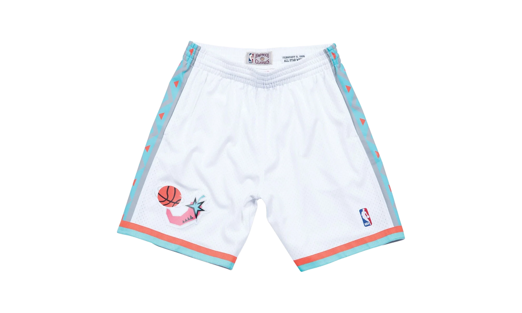NBA Swingman Shorts "1996 All-Star West - White" SMSHCP19225 ASWWHIT96