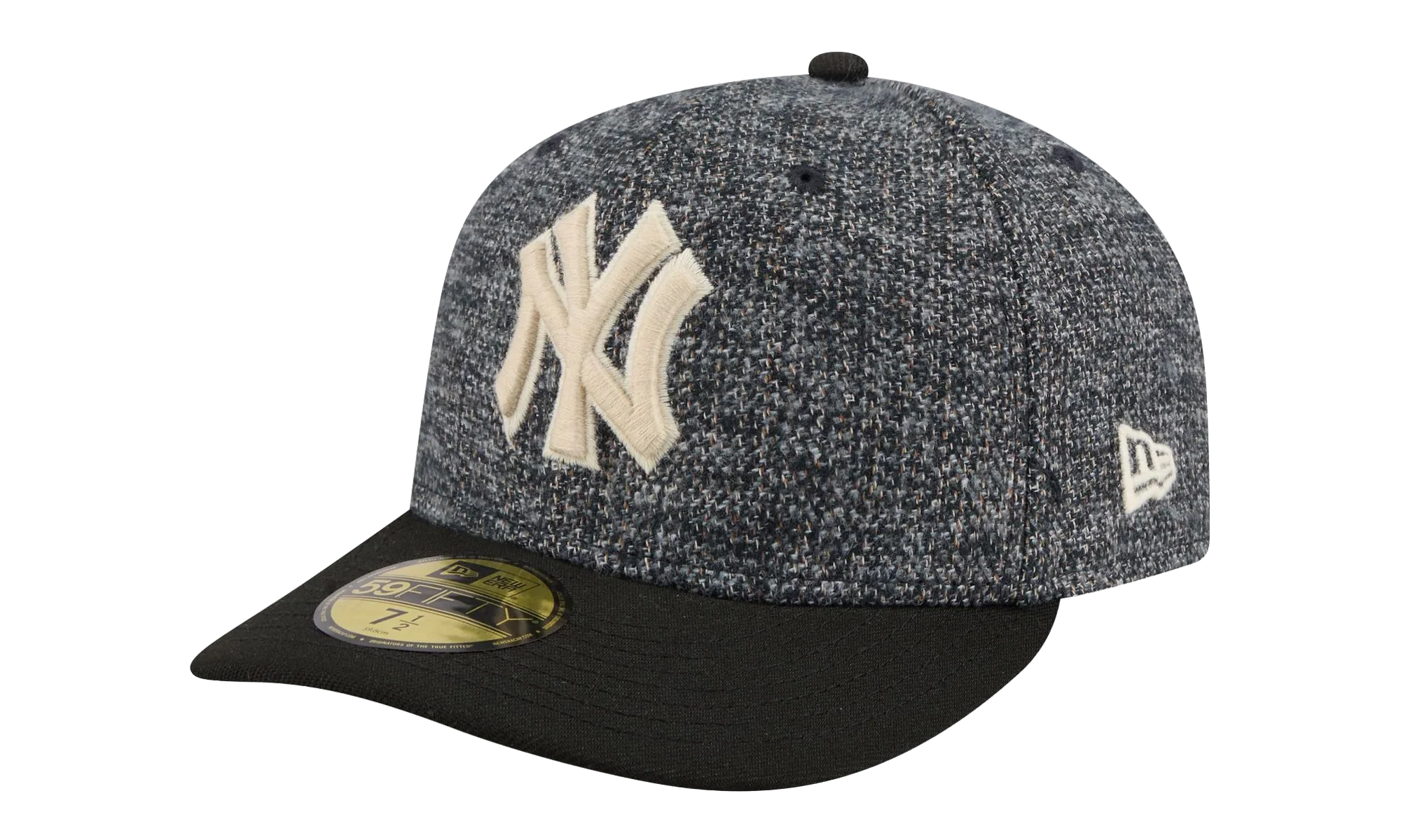 59FIFTY New York Yankees MLB Fitted Hat "Tweedy Cotton Black" NE463