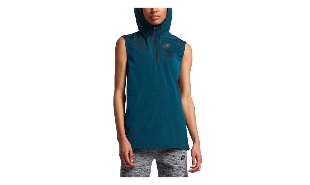 Sportswear Tech Hypermesh Sleeveless Hooded Vest WMNS "Navy" 833464 457