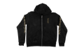 Vertical Logo Zip-Up Hoodie "Black/Olive" CHRM0852