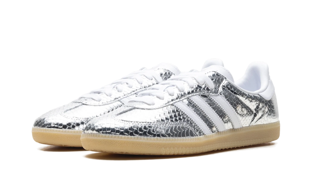 Adidas Samba OG WMNS "Patent Snakeskin Silver Metallic" IH9016