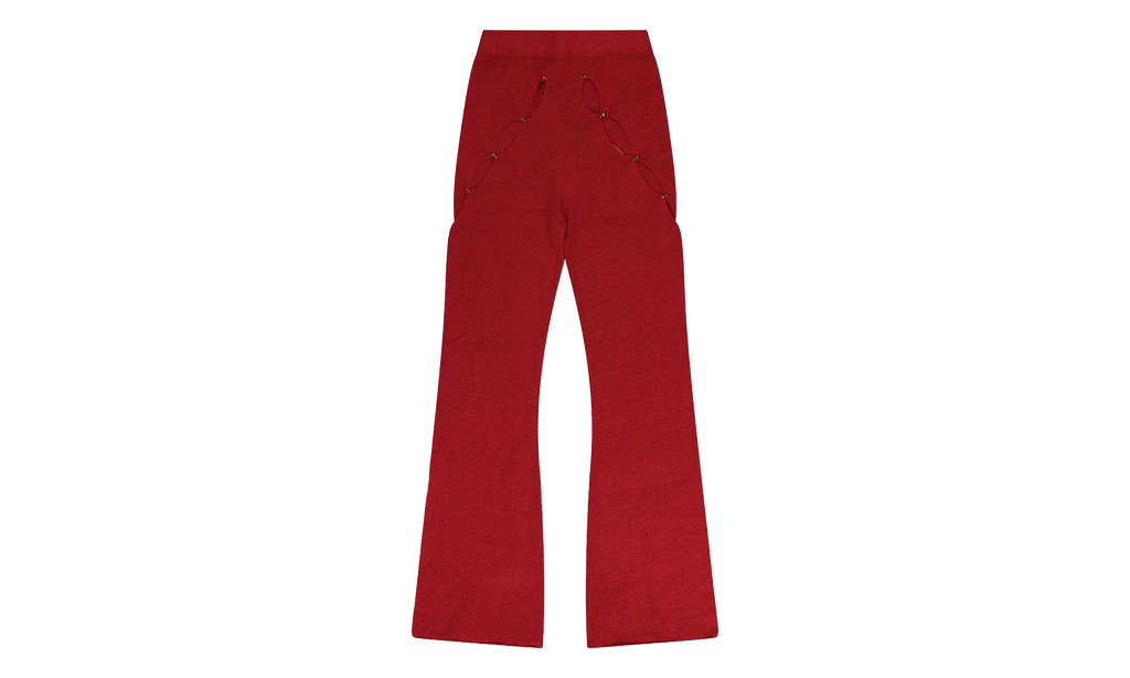 Knit Flared Pants WMNS "Red" RHDWBTM0003 RED