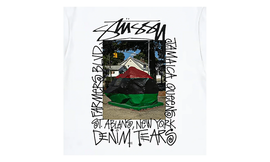 Stussy Farmers Blvd Short Sleeve Tee Shirt "White" DT309