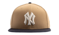 59FIFTY New York Yankees 1960 World Series Pittsburgh Pirates Patch Fitted Hat "Khaki / Brown" NE489
