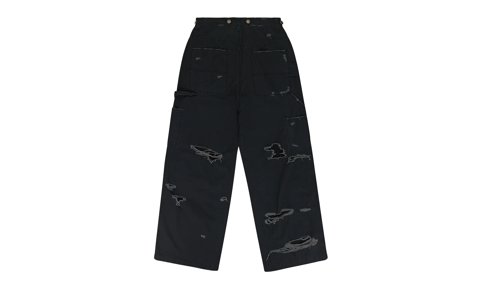 DISTRESSED PATCH WORK SWEATPANTS "Black" PGR XJNS 0001