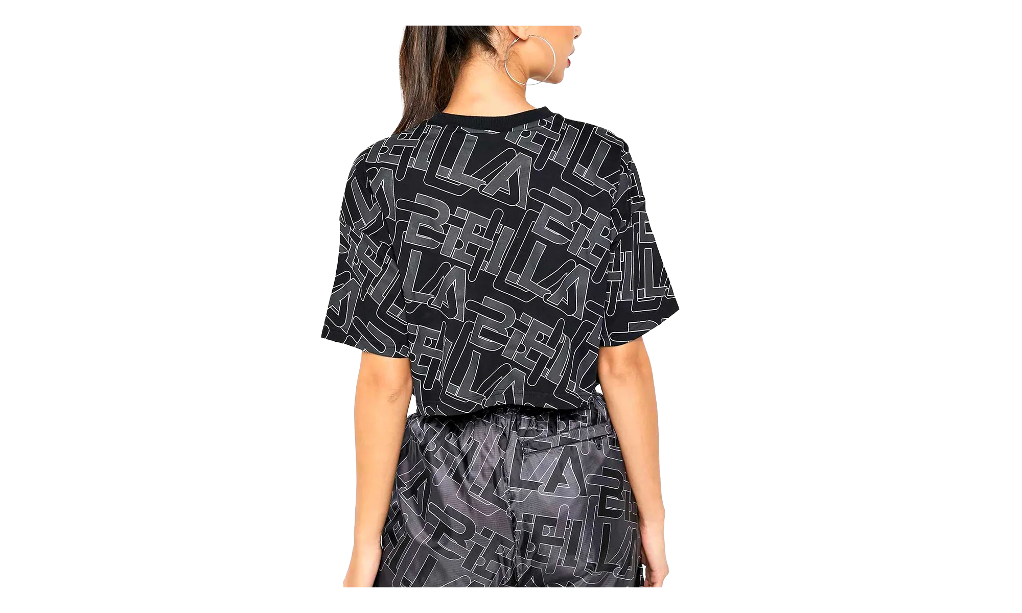Brea Crop T-Shirt WMNS "Black / White" LW933266 001